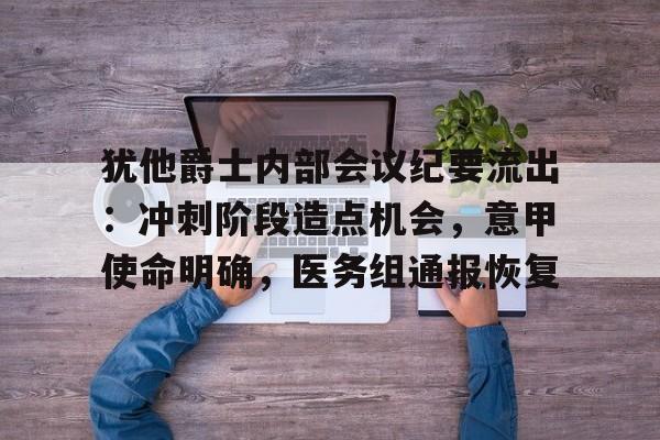 开云中国-犹他爵士内部会议纪要流出：冲刺阶段造点机会，意甲使命明确，医务组通报恢复